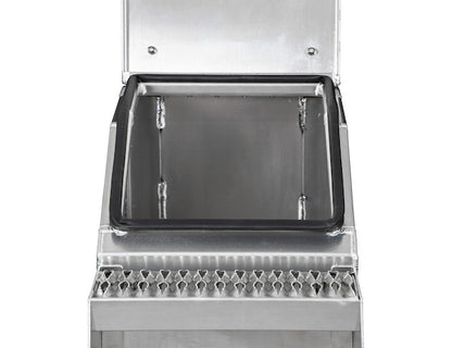 Buyers Products Heavy Duty Smooth Aluminum Wideopen Step Boxes for Semi Trucks - 16-In Width - 1705285