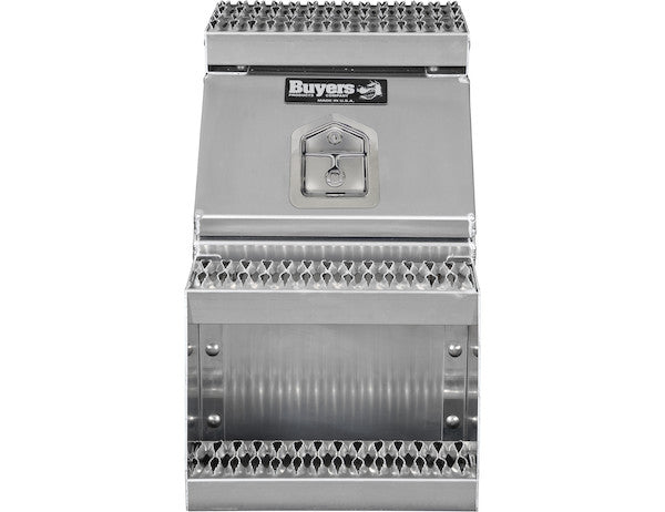 Buyers Products Heavy Duty Smooth Aluminum Wideopen Step Boxes for Semi Trucks - 16-In Width - 1705285
