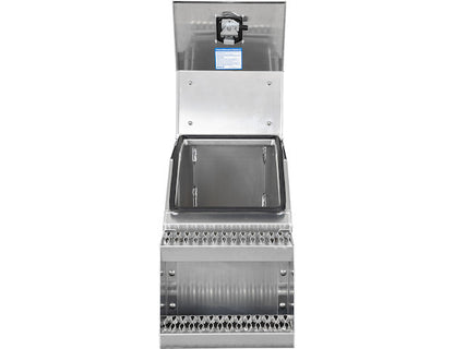 Buyers Products Heavy Duty Smooth Aluminum Wideopen Step Boxes for Semi Trucks - 16-In Width - 1705285