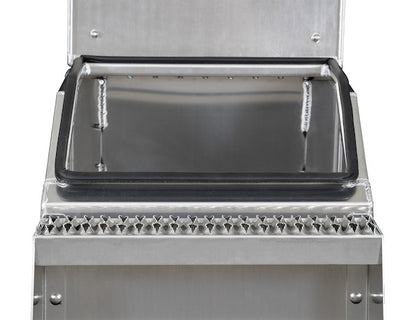 Buyers Products Heavy Duty Smooth Aluminum Wideopen Step Boxes for Semi Trucks - 22-In Width - 1705286