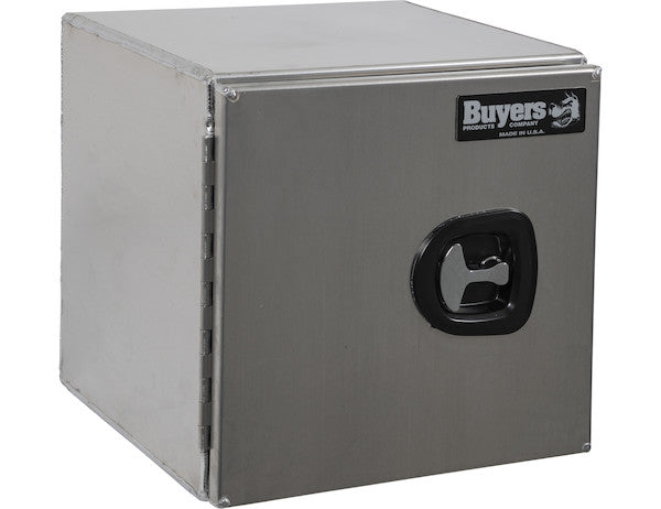 Buyers Products 24-in x 18-in x 18-in Smooth Aluminum Underbody Truck Tool Box - Single Barn Door - 1705300