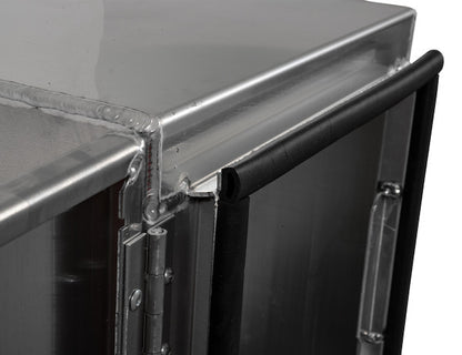 Buyers Products 24x24x30-in Smooth Aluminum Underbody Truck Tool Box - Double Barn Door, 3-Point Compression Latch - 1705333