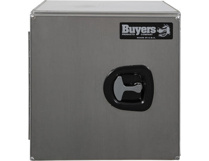 Buyers Products 24-in x 18-in x 18-in Smooth Aluminum Underbody Truck Tool Box - Single Barn Door - 1705300