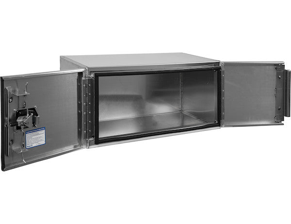 Buyers Products 36-in x 18-in x 18-in Smooth Aluminum Underbody Truck Tool Box - Double Barn Door - 1705305