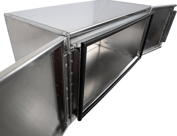 Buyers Products 72-in x 24-in x 24-in Pro Series Smooth Aluminum Underbody Truck Box - Double Barn Door - 1705450