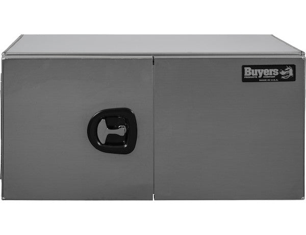 Buyers Products 24x24x60-in Smooth Aluminum Underbody Truck Tool Box - Double Barn Door, 3-Point Compression Latch - 1705345