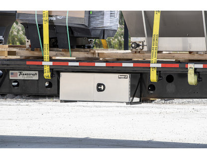 Buyers Products 36-in x 18-in x 18-in Smooth Aluminum Underbody Truck Tool Box - Double Barn Door - 1705305