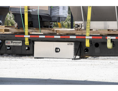 Buyers Products 72-in x 24-in x 24-in Smooth Aluminum Underbody Truck Tool Box - Double Barn Door - 1705350