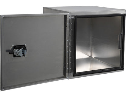 Buyers Products 24-in x 24-in x 24-in Smooth Aluminum Underbody Truck Tool Box - Single Barn Door - 1705325