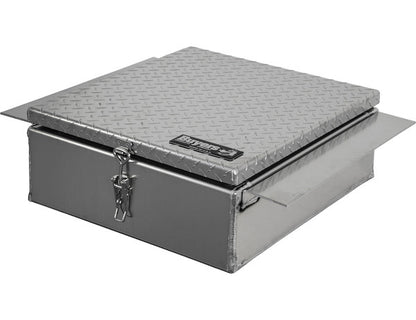 Buyers Products 9x24x22-in Diamond Tread Aluminum In-Frame Truck Tool Box - 1705384