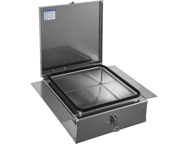 Buyers Products 9x24x22-in Diamond Tread Aluminum In-Frame Truck Tool Box - 1705384