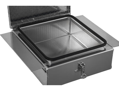 Buyers Products 9x24x22-in Diamond Tread Aluminum In-Frame Truck Tool Box - 1705384