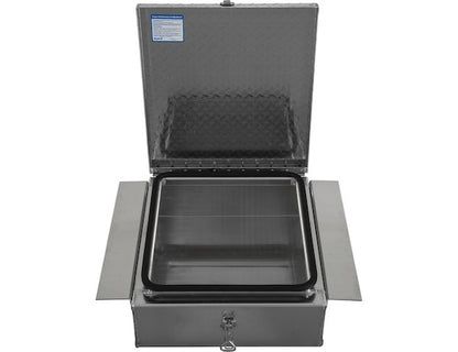 Buyers Products 9x24x22-in Diamond Tread Aluminum In-Frame Truck Tool Box - 1705384