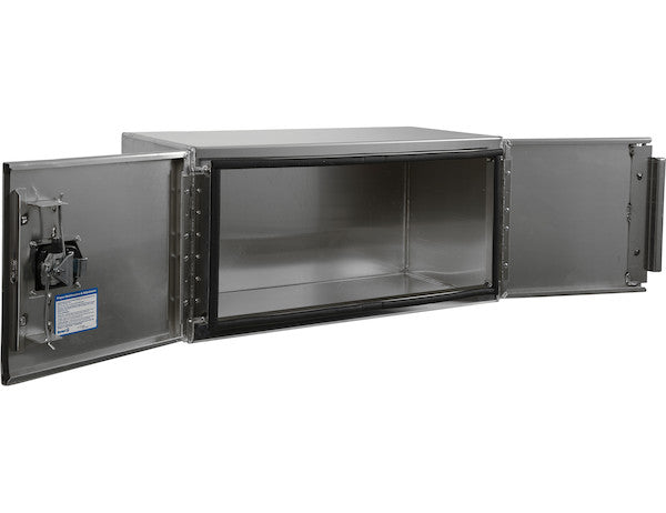Buyers Products 30-in x 18-in x 18-in Pro Series Smooth Aluminum Underbody Truck Box - Double Barn Door - 1705403