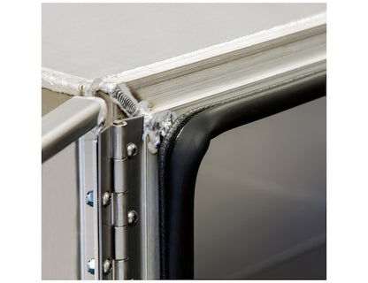 Buyers Products 36-in x 24-in x 24-in Pro Series Smooth Aluminum Underbody Truck Box - Double Barn Door - 1705435