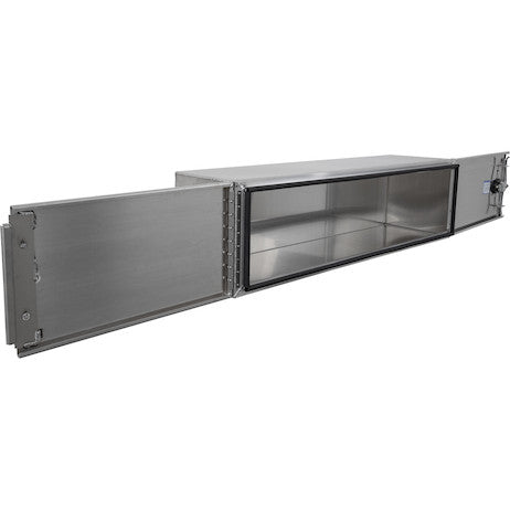 Buyers Products 60-in x 18-in x 18-in Pro Series Smooth Aluminum Underbody Truck Box - Double Barn Door - 1705415