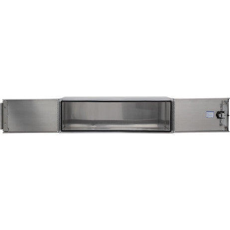 Buyers Products 60-in x 18-in x 18-in Pro Series Smooth Aluminum Underbody Truck Box - Double Barn Door - 1705415