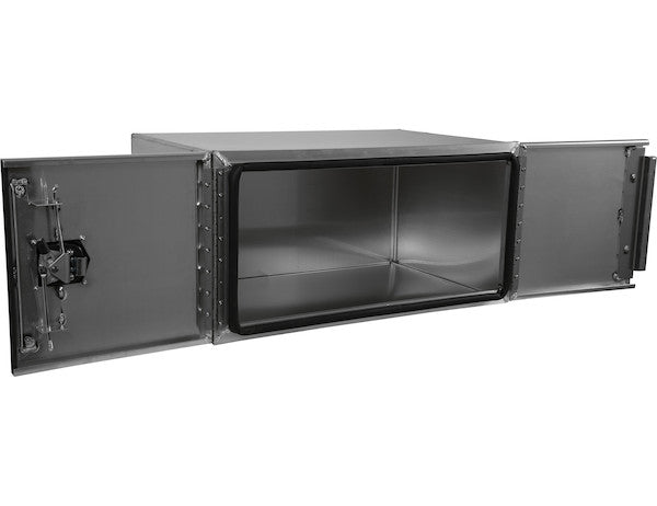 Buyers Products 36-in x 18-in x 24-in Pro Series Smooth Aluminum Underbody Truck Box - Double Barn Door - 1705420