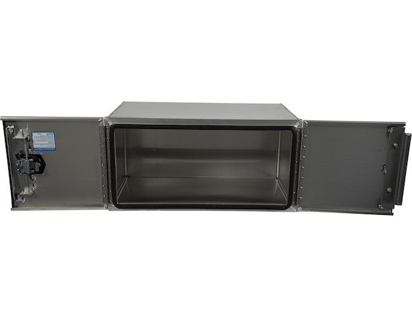 Buyers Products 24x24x30-in Pro Series Smooth Aluminum Underbody Truck Box - Double Barn Door, 3-Point Compression Latch - 1705433