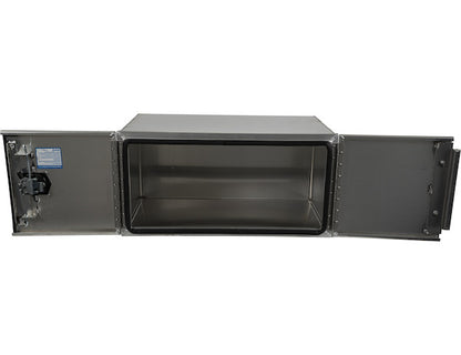 Buyers Products 24x24x30-in Pro Series Smooth Aluminum Underbody Truck Box - Double Barn Door, 3-Point Compression Latch - 1705433