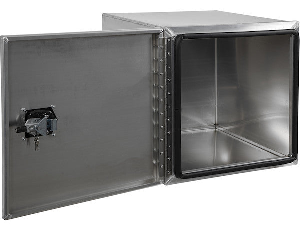 Buyers Products 18x18x18-in Pro Series Smooth Aluminum Underbody Truck Box - Single Barn Door, Compression Latch - 1705395