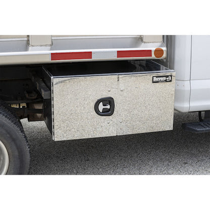 Buyers Products 24x24x48-in Pro Series Smooth Aluminum Barn Door Underbody Truck Tool Series with Stainless Steel Doors - Double Barn Door, 3-Point Compression Latch - 1705580
