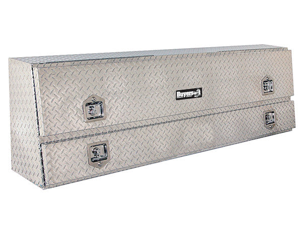 Buyers Products 72-in x 21-in x 13-in Diamond Tread Aluminum Pick-Up Truck Contractor with Lower Door - 1705640