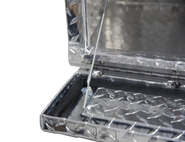 Buyers Products 72-in x 21-in x 13-in Diamond Tread Aluminum Pick-Up Truck Contractor with Lower Door - 1705640