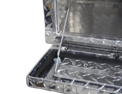 Buyers Products 72-in x 21-in x 13-in Diamond Tread Aluminum Pick-Up Truck Contractor with Lower Door - 1705640