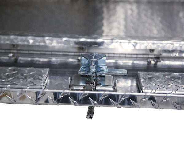 Buyers Products 72-in x 21-in x 13-in Diamond Tread Aluminum Pick-Up Truck Contractor with Lower Door - 1705640