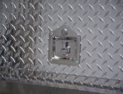 Buyers Products 72-in x 21-in x 13-in Diamond Tread Aluminum Pick-Up Truck Contractor with Lower Door - 1705640
