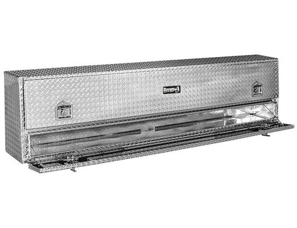 Buyers Products 96-in x 21-in x 13-in Diamond Tread Aluminum Pick-Up Truck Contractor with Lower Door - 1705660