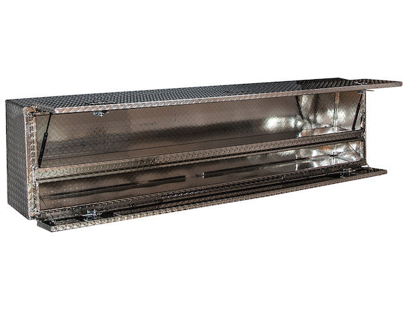 Buyers Products 72-in x 21-in x 13-in Diamond Tread Aluminum Pick-Up Truck Contractor with Lower Door - 1705640