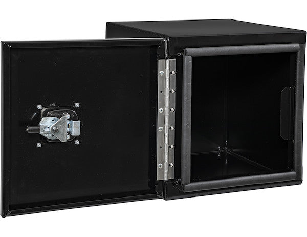 Buyers Products 18-in x 18-in x 18-in Black Smooth Aluminum Underbody Truck Tool Box - Double Barn Door - 1705810