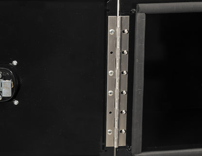 Buyers Products 18x18x18-in Black Smooth Aluminum Underbody Truck Tool Box - Single Barn Door, Compression Latch - 1705795