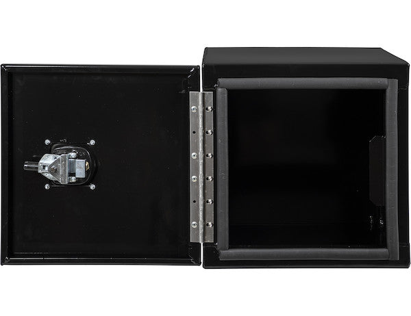 Buyers Products 18-in x 18-in x 18-in Black Smooth Aluminum Underbody Truck Tool Box - Double Barn Door - 1705810
