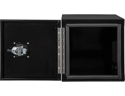 Buyers Products 18x18x18-in Black Smooth Aluminum Underbody Truck Tool Box - Single Barn Door, Compression Latch - 1705795