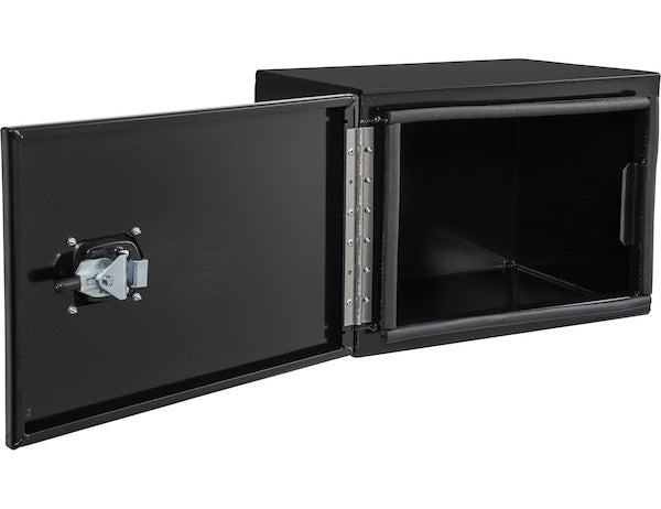 Buyers Products 18x18x24-in Black Smooth Aluminum Underbody Truck Tool Box - Single Barn Door, Compression Latch - 1705800