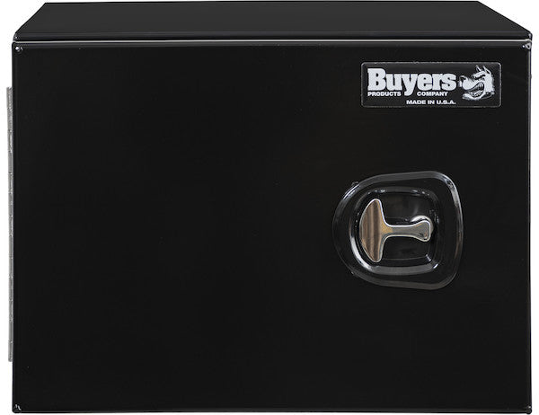 Buyers Products 30-in x 24-in x 24-in Black Smooth Aluminum Underbody Truck Tool Box - Double Barn Door - 1705833