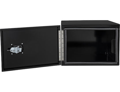 Buyers Products 36-in x 18-in x 18-in Black Smooth Aluminum Underbody Truck Tool Box - Double Barn Door - 1705805