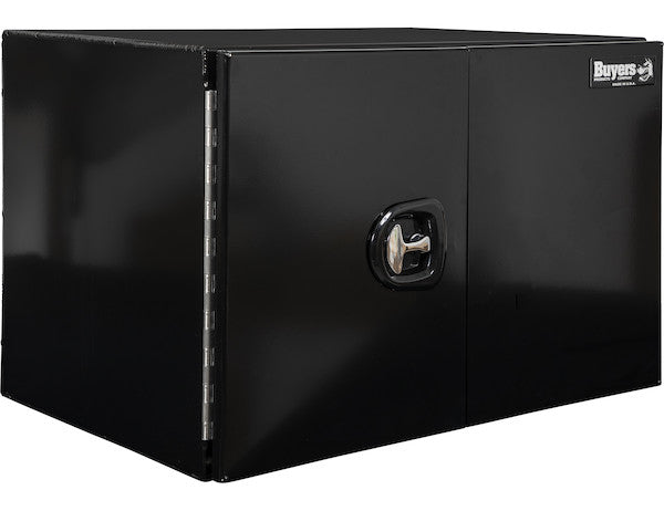 Buyers Products 36-in x 24-in x 24-in Black Smooth Aluminum Underbody Truck Tool Box - Double Barn Door - 1705835