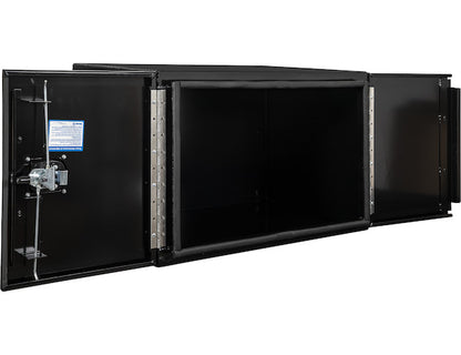 Buyers Products 36-in x 24-in x 24-in Black Smooth Aluminum Underbody Truck Tool Box - Double Barn Door - 1705835