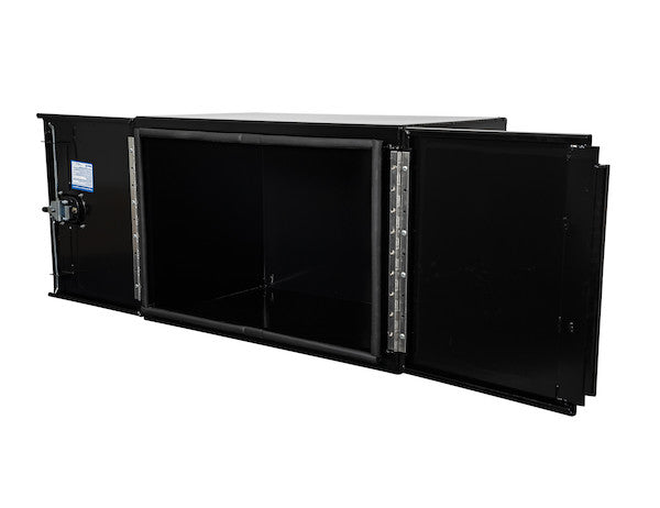 Buyers Products 36-in x 24-in x 24-in Black Smooth Aluminum Underbody Truck Tool Box - Double Barn Door - 1705835