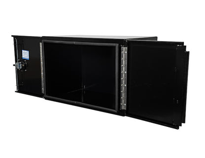 Buyers Products 36-in x 24-in x 24-in Black Smooth Aluminum Underbody Truck Tool Box - Double Barn Door - 1705835
