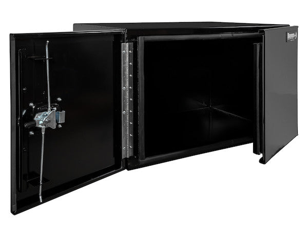 Buyers Products 36-in x 18-in x 18-in Black Smooth Aluminum Underbody Truck Tool Box - Double Barn Door - 1705805