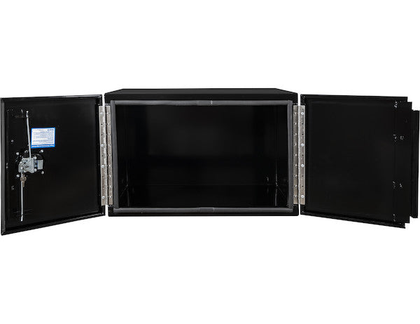 Buyers Products 36-in x 24-in x 24-in Black Smooth Aluminum Underbody Truck Tool Box - Double Barn Door - 1705835