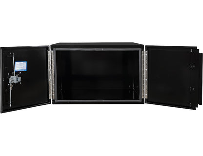 Buyers Products 36-in x 24-in x 24-in Black Smooth Aluminum Underbody Truck Tool Box - Double Barn Door - 1705835