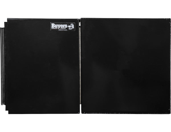 Buyers Products 36-in x 24-in x 24-in Black Smooth Aluminum Underbody Truck Tool Box - Double Barn Door - 1705835