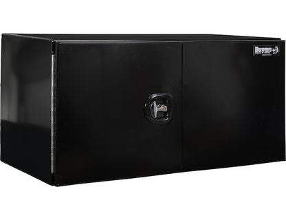 Buyers Products 24x24x48-in Black Smooth Aluminum Underbody Truck Tool Box - Double Barn Door, 3-Point Compression Latch - 1705840