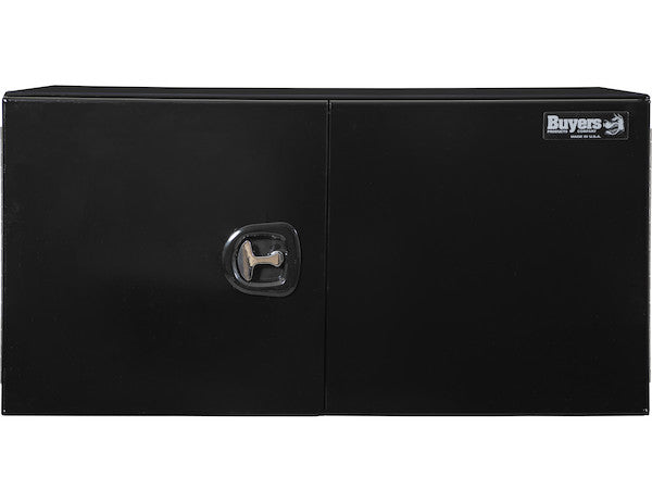 Buyers Products 24x24x48-in Black Smooth Aluminum Underbody Truck Tool Box - Double Barn Door, 3-Point Compression Latch - 1705840
